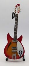 Beatles - Rickenbacker 12-String Fire Sunburst Mini Guitar Replica Collectible picture