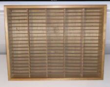 1990s Vintage 100 Slot NAPA * Wooden Cassette Tape Wall Storage Organizer Holder picture