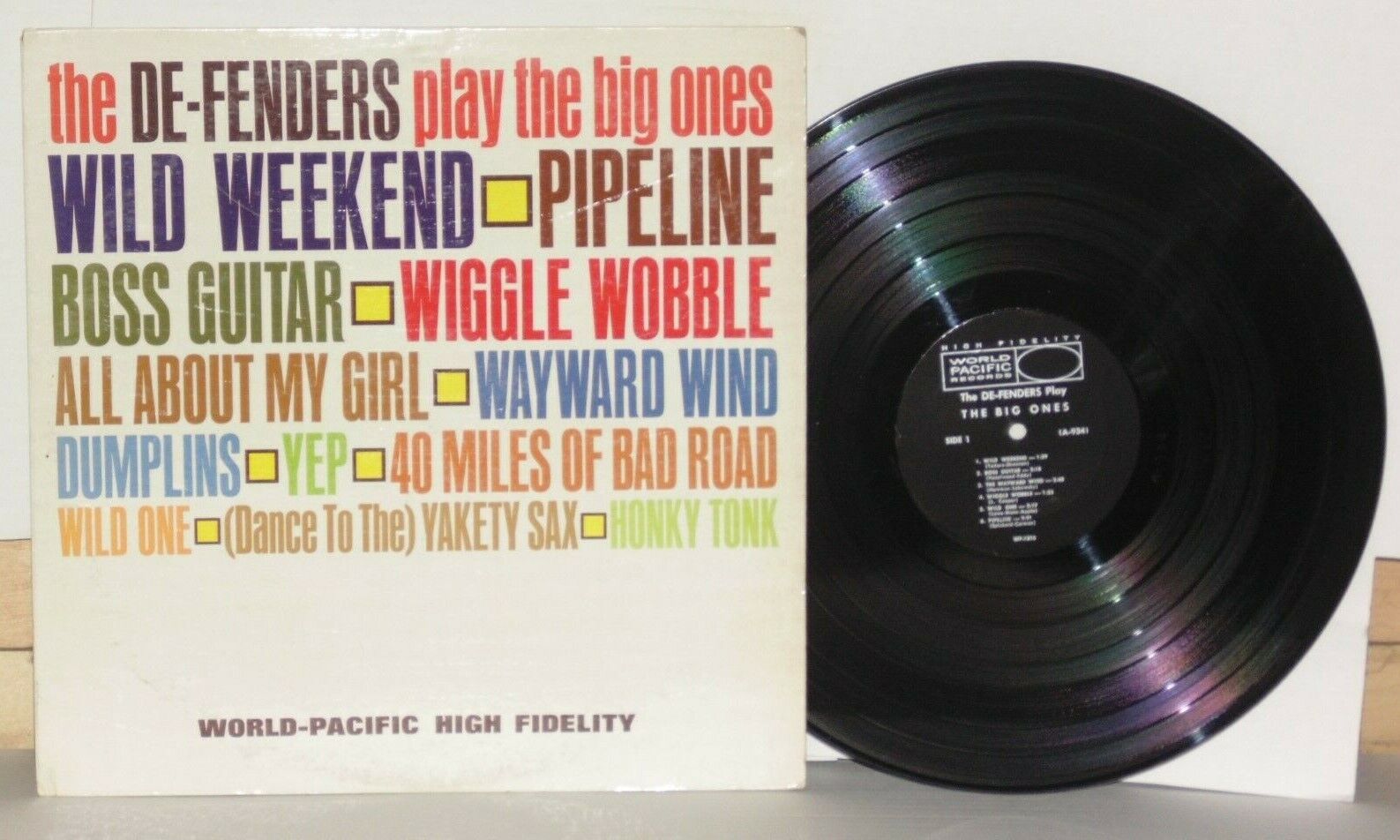 DE-FENDERS Play The Big Ones LP VG+ 1963 World Pacific Mono WP 1810 Surf Rock
