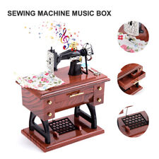 Vintage Music Box Simulation Sewing Machine Music Box Creative Gift Decoration picture
