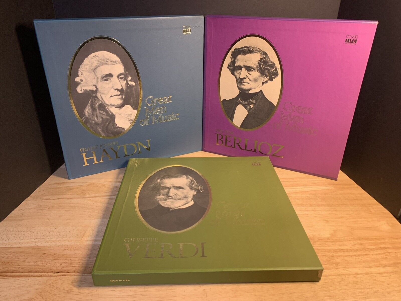 Great Men Of Music Time Life 4 LP Box Set Lot of 3 Berlioz, Hayden & Verdi 70’s
