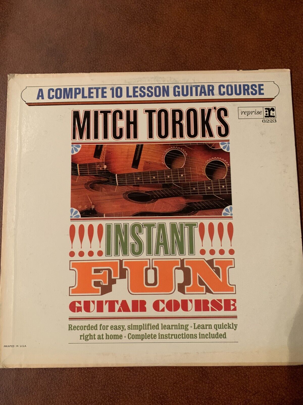 Mitch Torok- Instant Fun Guitar Course 1966 R-6223 Vinyl 12\'\' Vintage