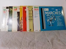LOT OF 11 VINTAGE  MILITARY / MARCHING  33 RPM LPS -    Z87 picture