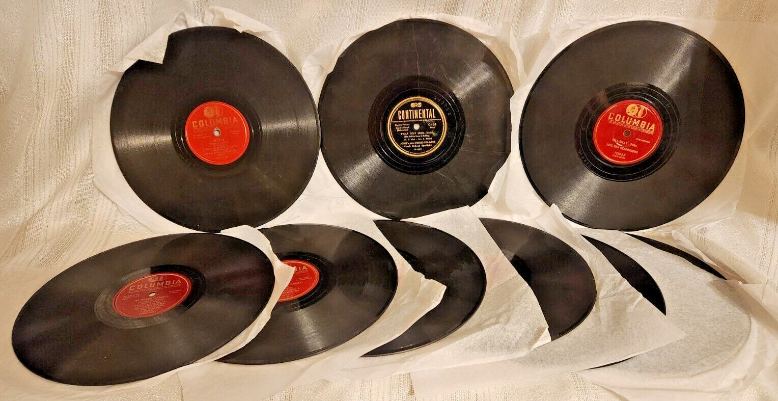 Lot of 9 Vintage Vinyl 10\