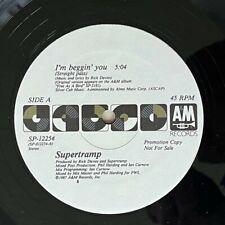 SUPERTRAMP I'm Beggin' You 1987 A&M Records SP-12254 - VG+ picture
