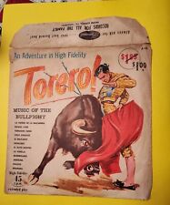 Torero Music of the Bullfight Vintage 45 r.p.m Vinyl Records-2 picture