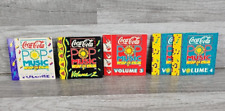 Vintage Coca-Cola POP MUSIC Volumes 1, 2, 3 & 4 Mini CDs Lot Set 1991 picture