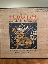 VTG Puccini Turandot 3 LP Set LM-6149 Nilsson, Tebaldi Bjoerling Tozzi Record picture