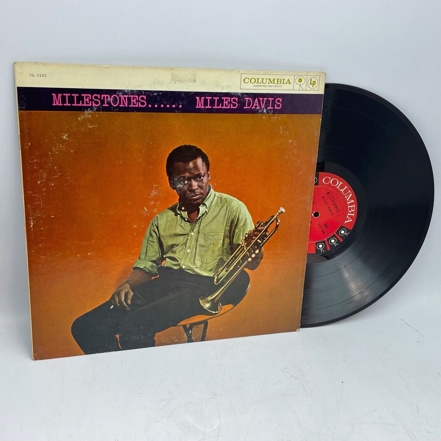 Miles Davis ‎Milestones 1958 Mono Original Vinyl LP Columbia 6 Eye Strong VG