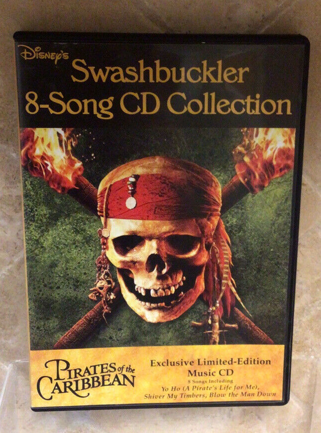 Disney Swashbuckler 8 Song CD Collection Pirates Of the Caribbean Music CD MINT