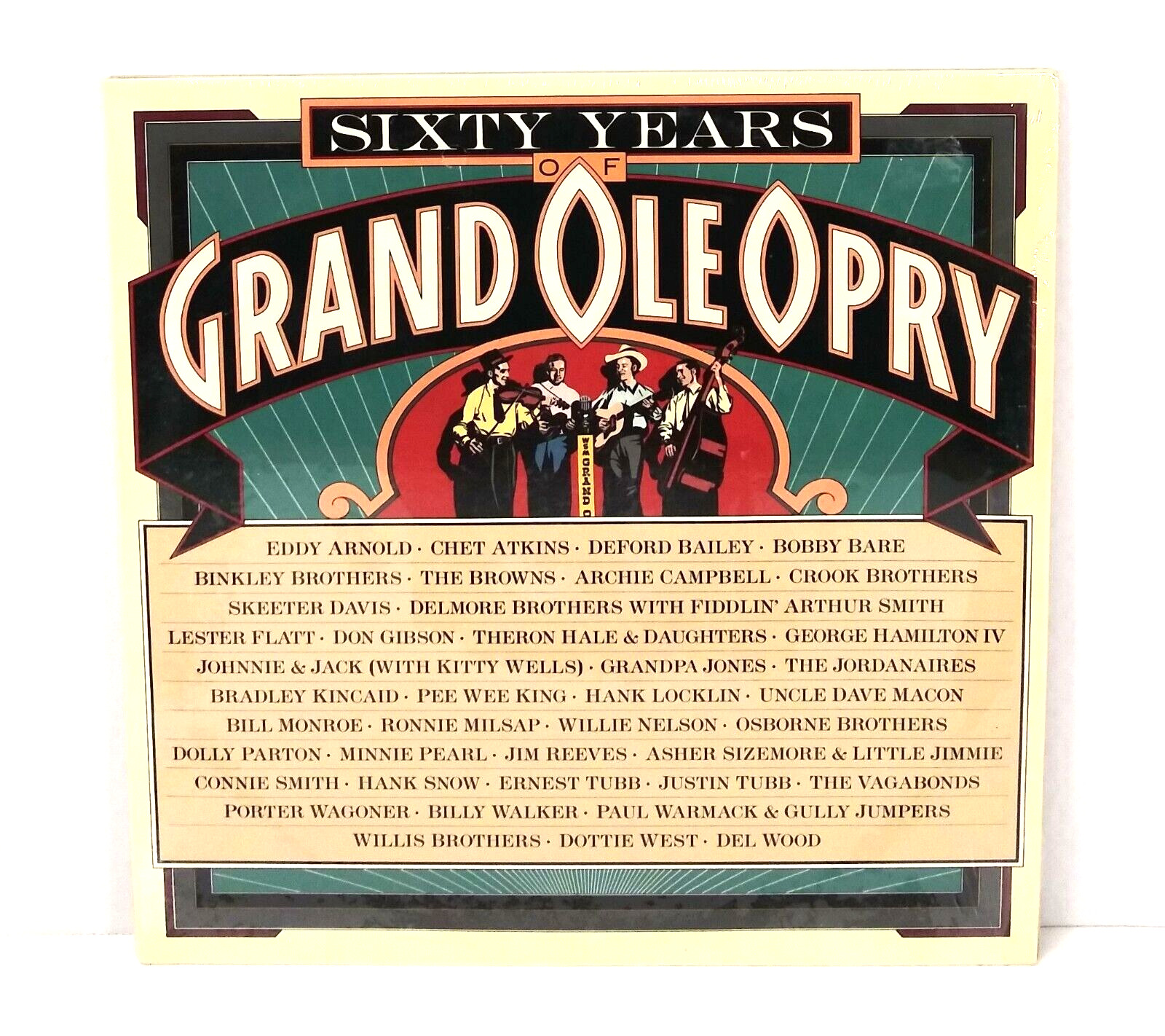 Sixty Years Of Grand Ole Opry Vinyl Double LP (1986 RCA) w/Shrink Wrap 9507 EUC