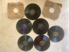 12 Vintage Records Arts CRAFTS MUSIC Room Display HOME DECOR Antique Shellac 78  picture