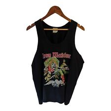Iron Maiden Vest Size Small Vintage Band Tee Heavy Metal Music Black Bass Desire picture