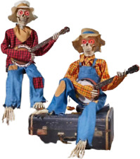 Funny Animated Dueling Banjo Skeletons,Animated Motion/Sound Activated Musical picture