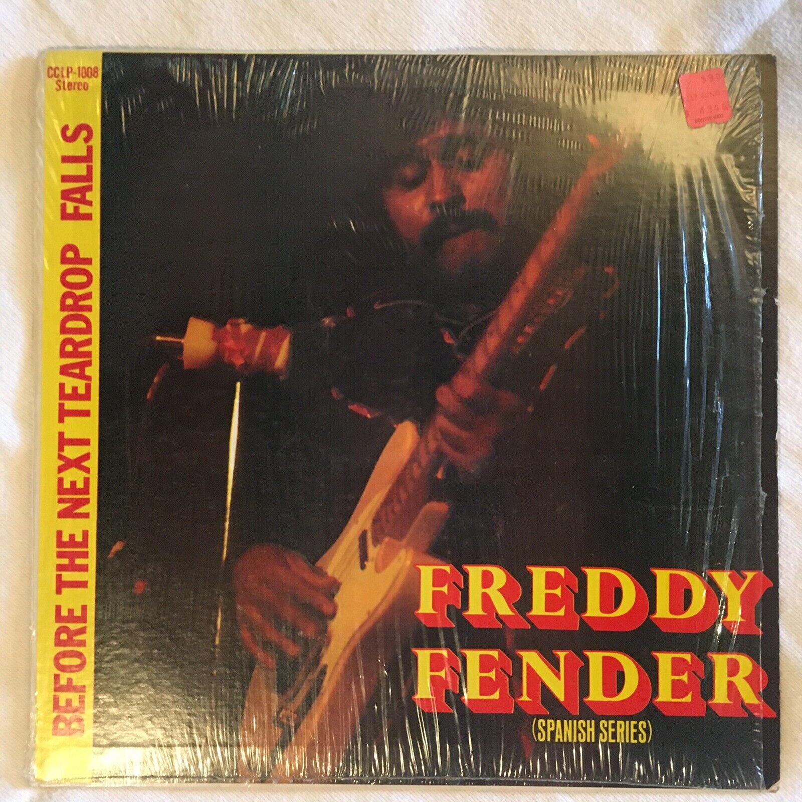 Rare 1974 Freddy Fender LP Before The Next Teardrop Falls Crazy Cajun VG+ Shrink