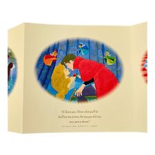Disney Fairy Tale Wedding Congratulations Card Prince Princess Song Lyrics VTG picture