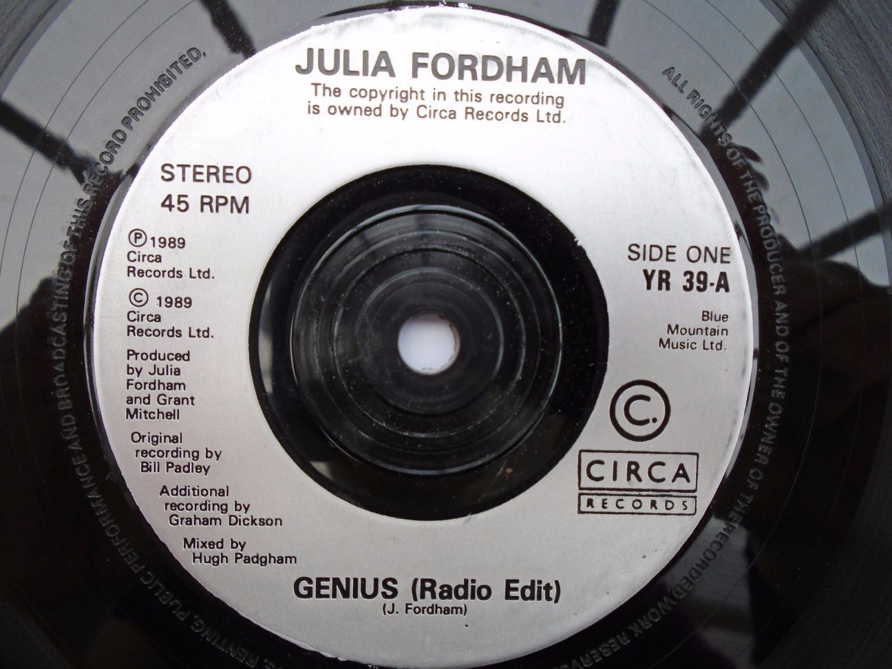 Julia Fordham Genius 7\
