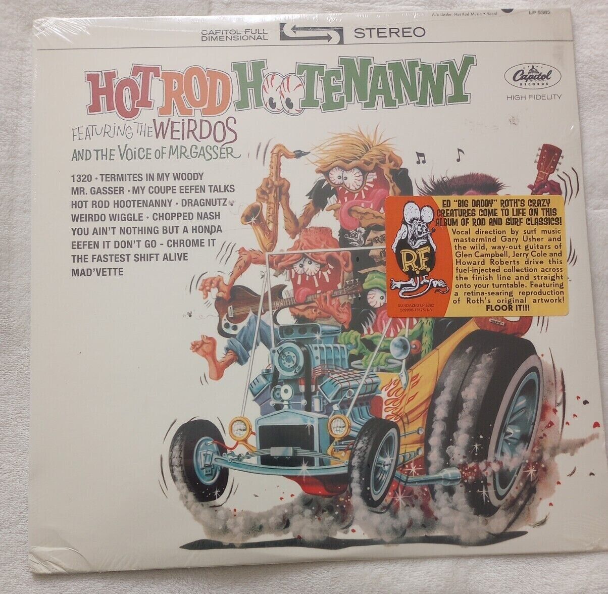 Hot Rod Hootenanny - Mr. Gasser & the Weirdos - Ed Roth LP - NEW