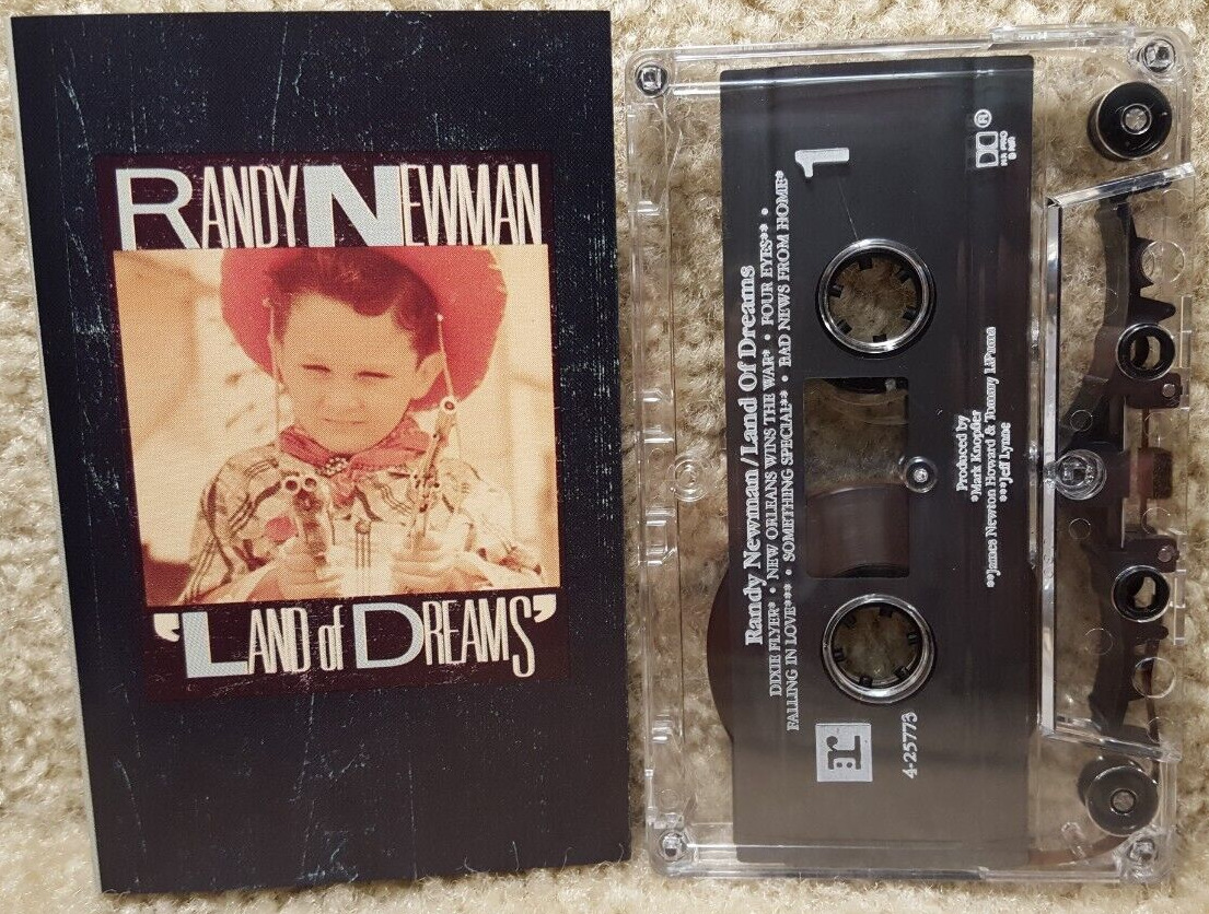 Vintage 1988 Cassette Tape Randy Newman Land Of Dreams Reprise Records