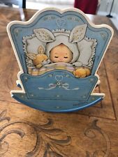 VINTAGE ENESCO MUSICAL ROCKING CRIB (ROCK-A-BYE BABY) picture