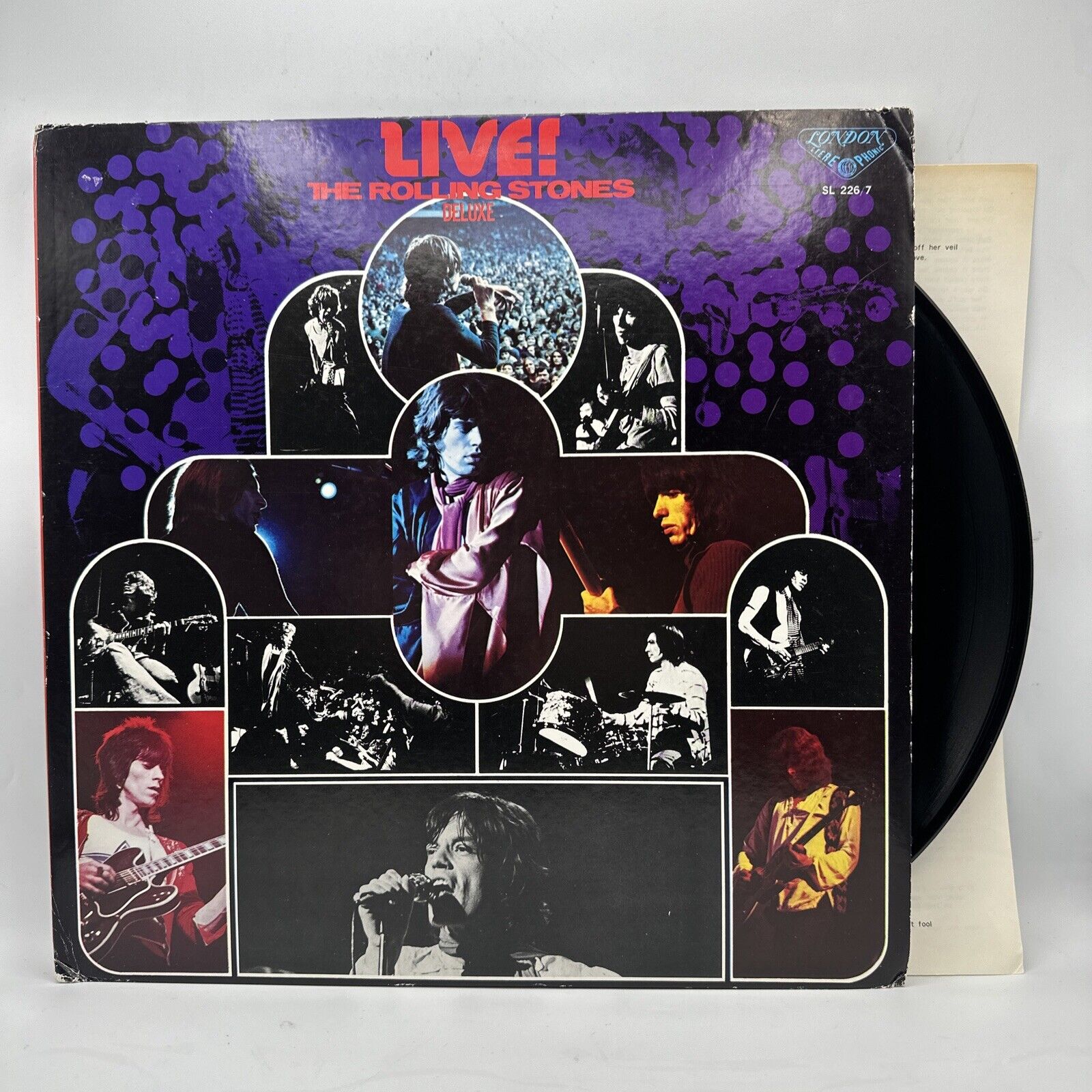 Live The Rolling Stones Deluxe - 1973 Japan 1st Press Album (EX)