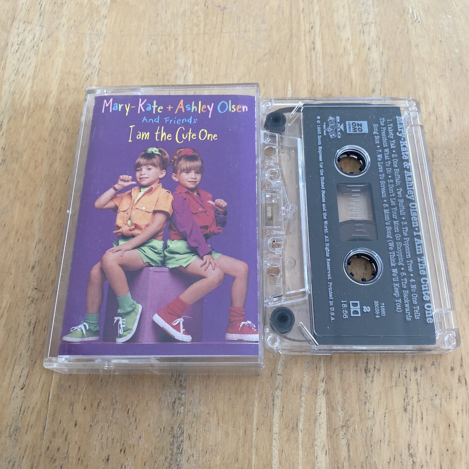 I Am the Cute One Mary Kate + Ashley Olsen Cassette Tape 1993 Rare Usa Import