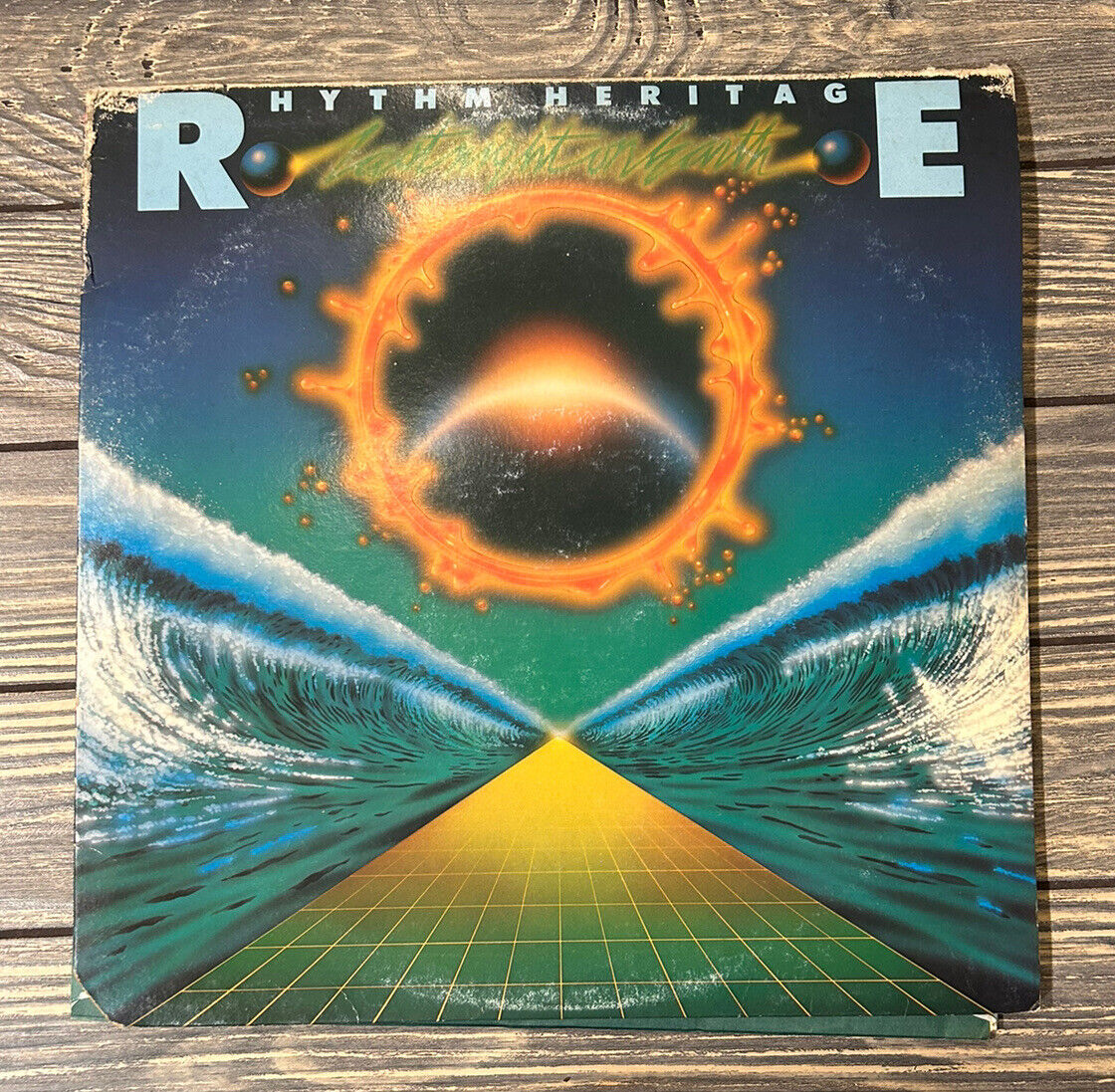 Vintage RHYTHM HERITAGE LAST NIGHT ON EARTH LP 1977 PROMO