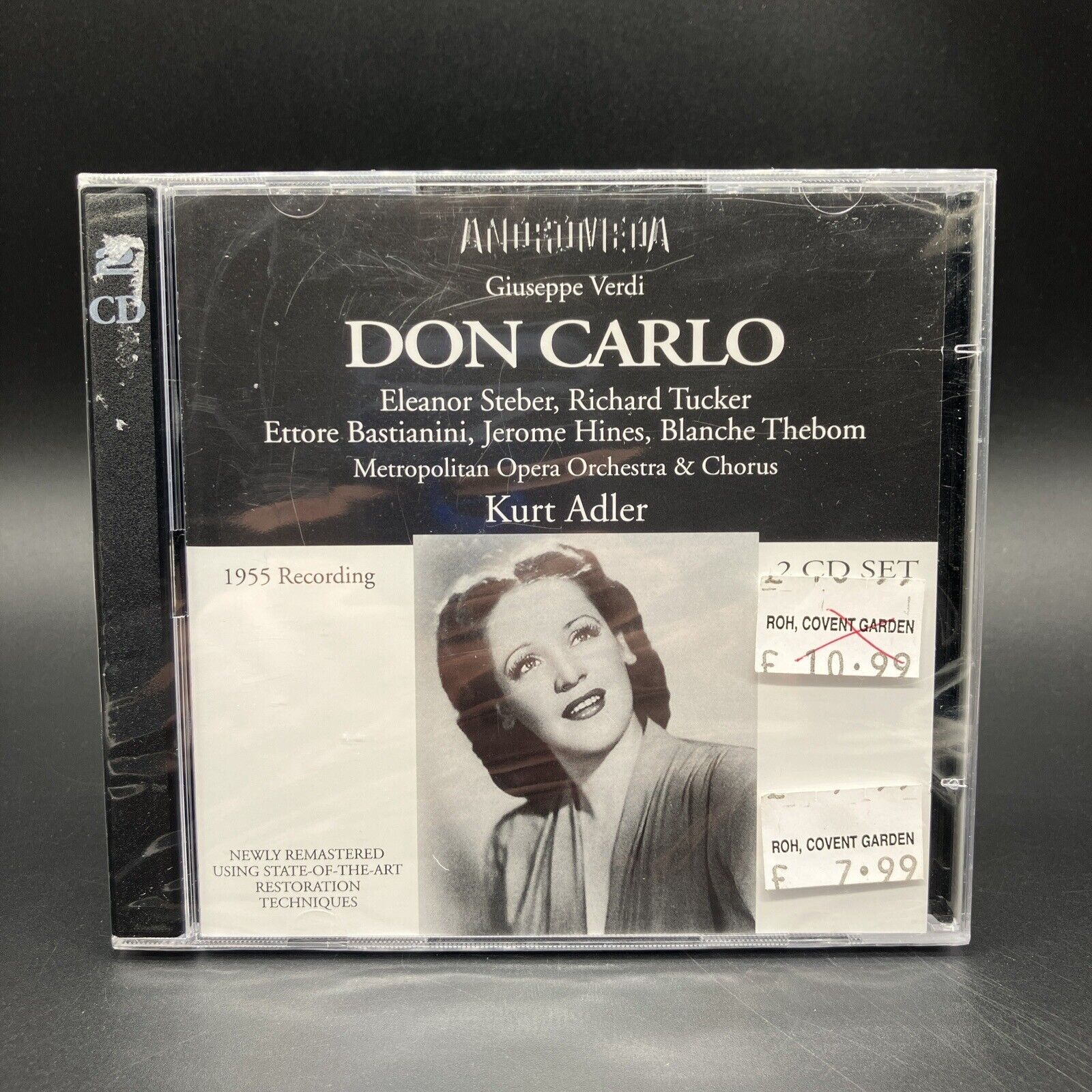 Don Carlo - Giuseppe Verdi 2 CD 1955 Recording Kurt Adler New Sealed