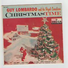 GUY LOMBARDO CHRISTMAS TIME 45 Decca ED 2545 vtg vinyl 1954 Jacket ONLY picture