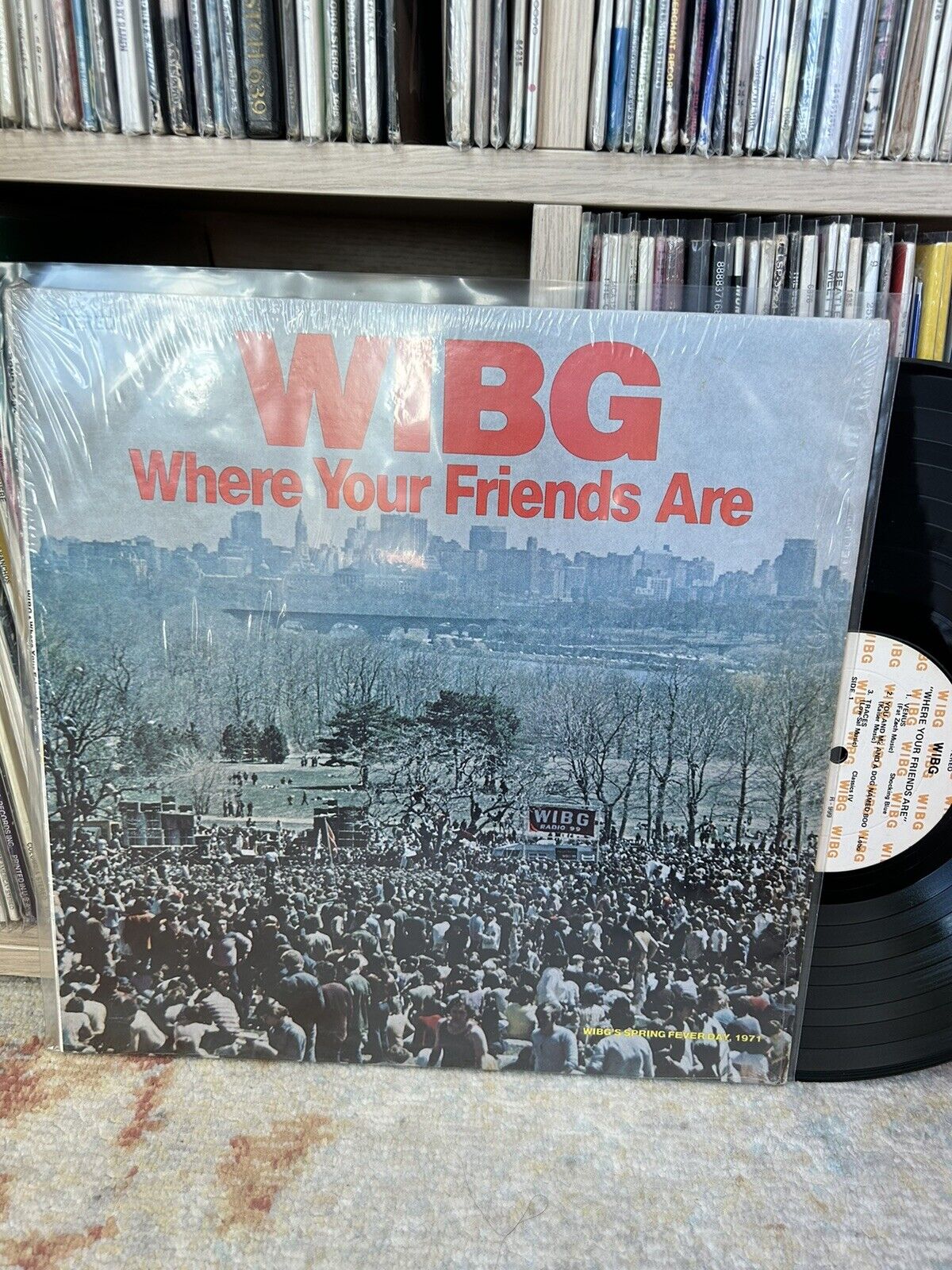 WIBG Where Your Friends Are. Pre Owned Vinyl LP. RONDA-999 Stereo. Excellent
