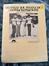 1977 DO WHAT YOU WANNA DO T-CONNECTION DASH RECORDS SHEET MUSIC RARE VTG picture