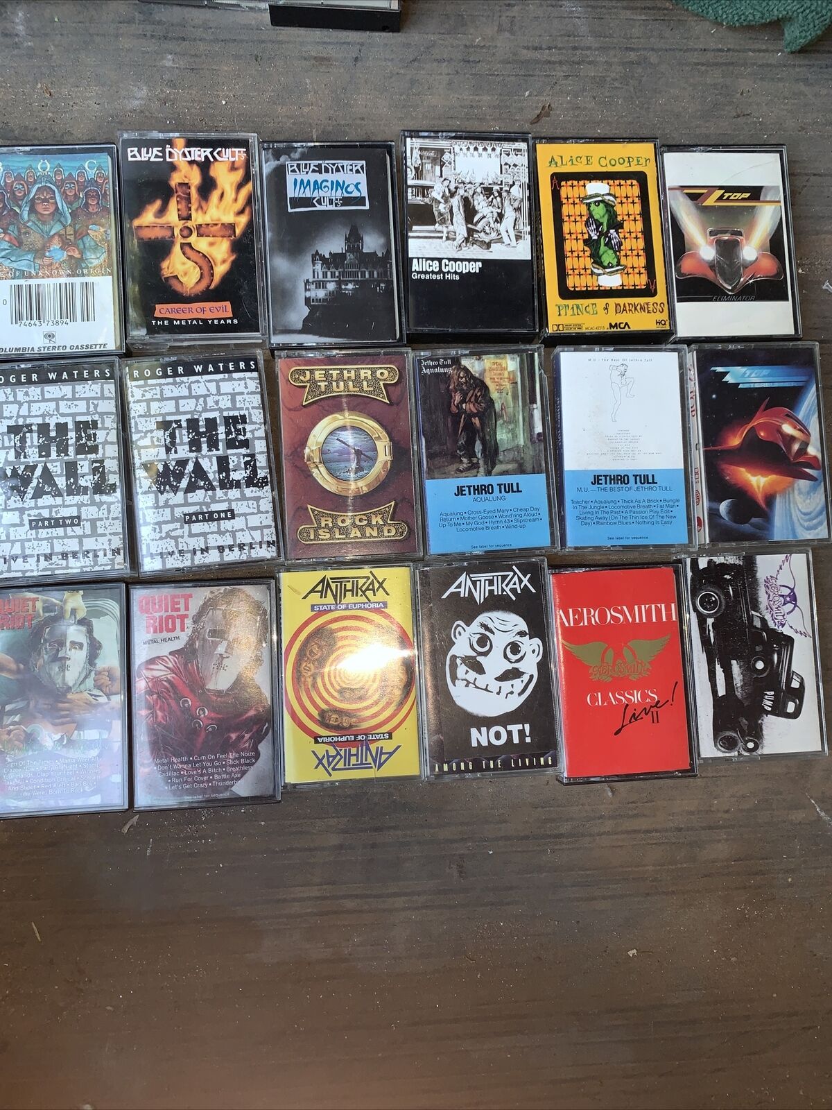 Lot of 18 Vintage Metal Rock Cassette Tapes