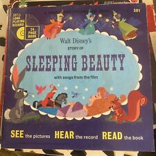 Vintage WALT DISNEY'S Story of SLEEPING BEAUTY 1957  LP Record and Picture Book  picture