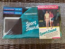 MEMOREX Sport Sound - Vintage Portable Speaker cassette System in Case BRAND NEW picture