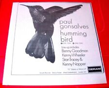 Paul Gonsalves ‎Humming Bird Vintage ORIG 1970 Press/Mag ADVERT 7.5