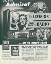 1952 Admiral Television Radio TV On Guitar Dancers Cabinet Vtg Print Ad C16 picture
