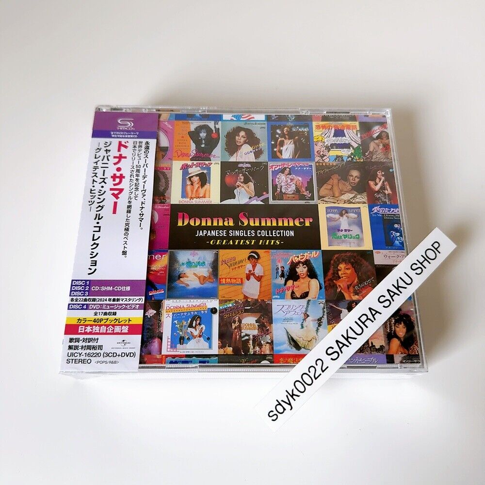 Donna Summer Japanese Single Collection Greatest Hits 3SHM-CD w/ DVD 1BT