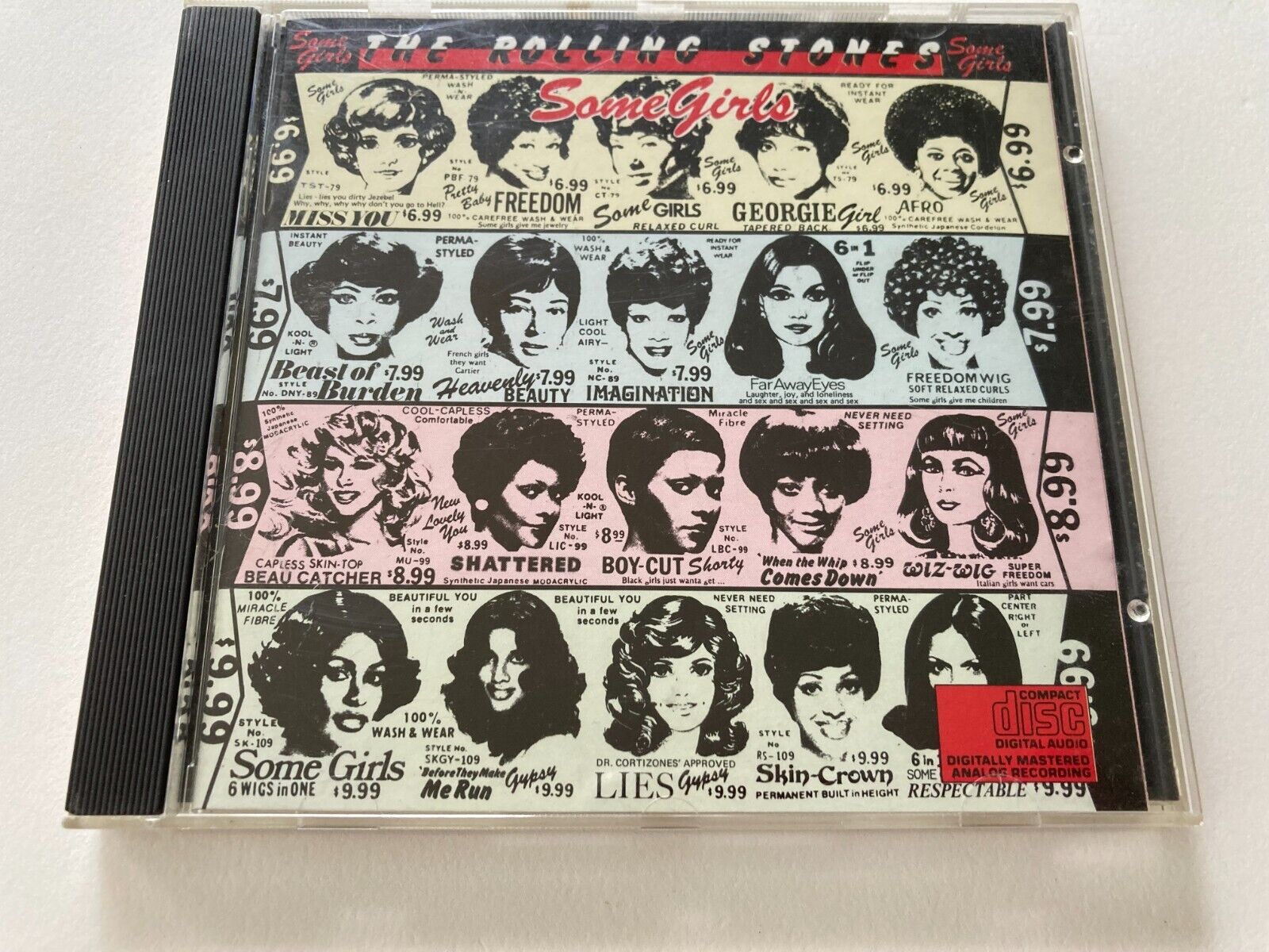 The Rolling Stones Some Girls CD Reissue 1986 RSR CK 40449 Disc Never Played