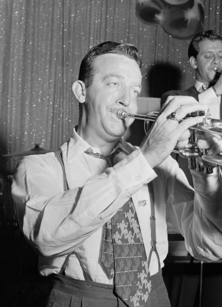 Harry James, Coca Cola radio show rehearsal, New York, 1946 Jazz Old Photo