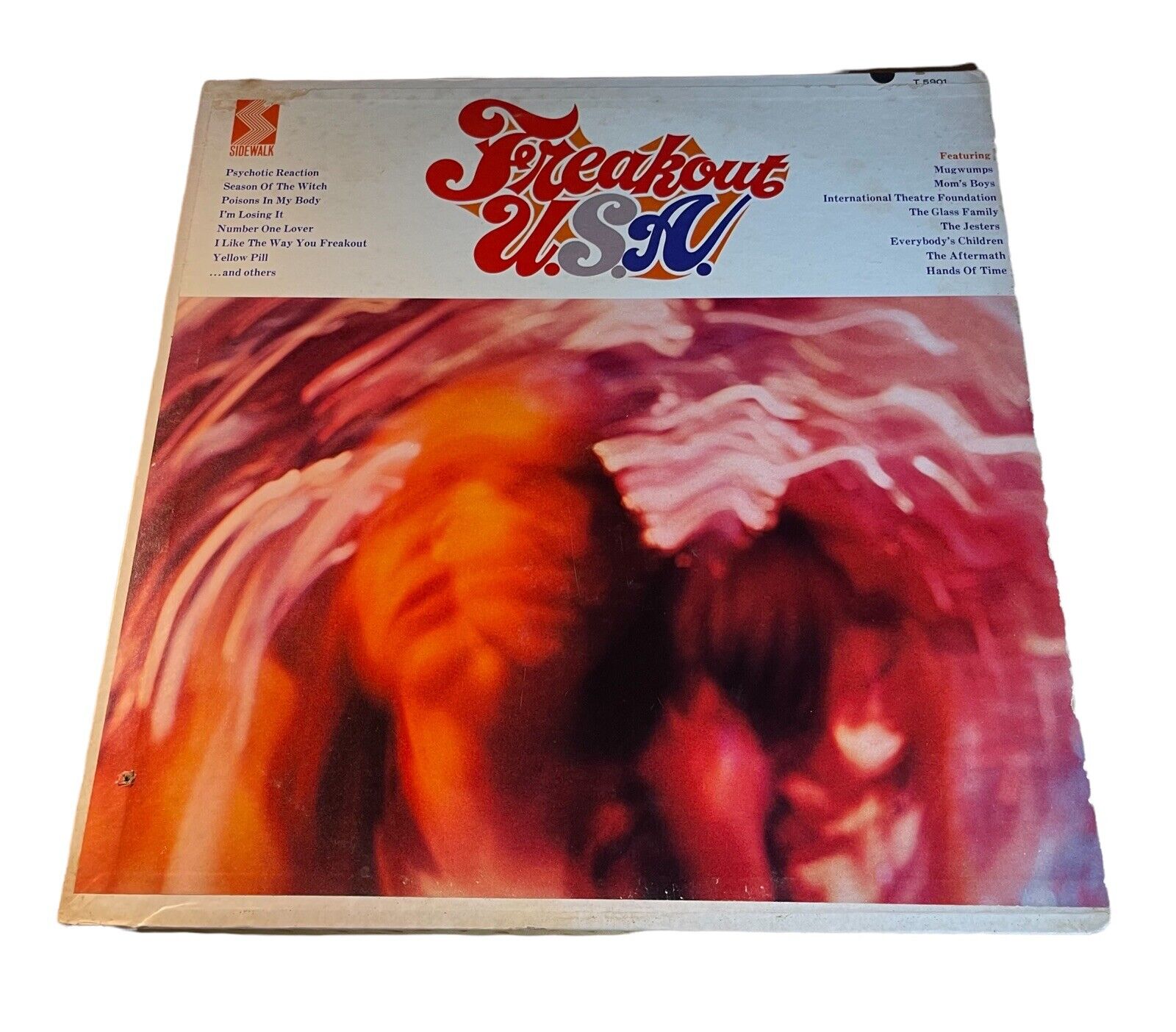 Freakout U.S.A. 1967 Sidewalk Vinyl LP T-5901 Psyche Rock VG+/VG+