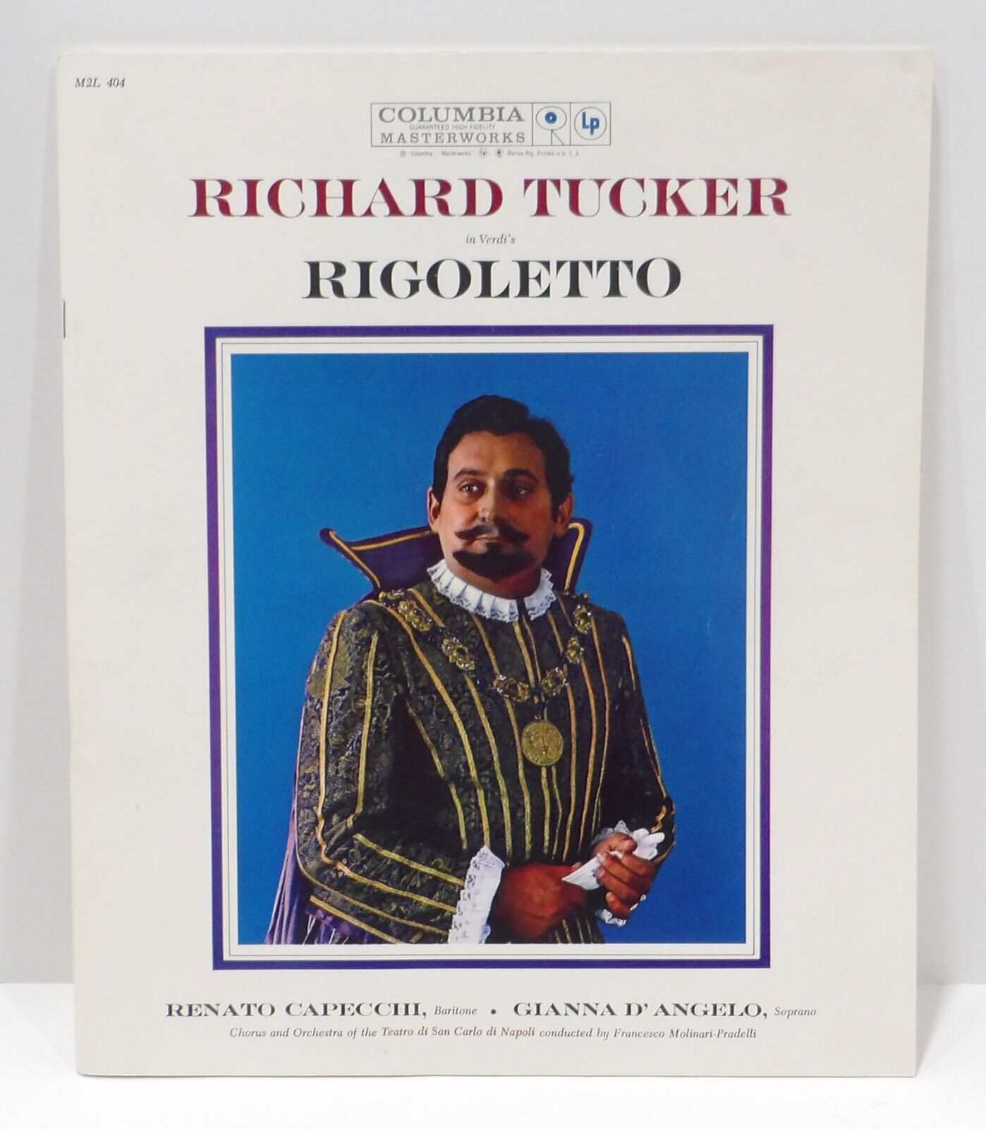 Richard Tucker - Verdi\'s Rigoletto Columbia M2L 404 AUTOGRAPH Vinyl Very Good +