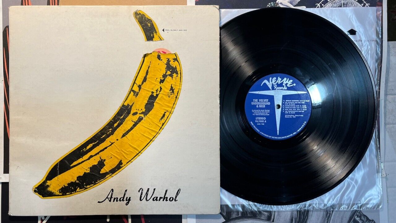 rock proto-punk LP VELVET UNDERGROUND & NICO Hear VG Warhol Banana ’70 RP Verve