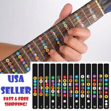 Guitar Fretboard Note Map Decals/Stickers for Learning Notes Chords Progressions picture