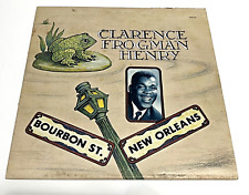 CLARENCE FROGMAN HENRY Bourbon St New Orleans Hand Signed Vintage LP Album Cover picture
