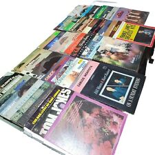 Huge Mix Lot of 58 Vintage Vinyl Album Records Mixed Genre And Eras 53lbs picture