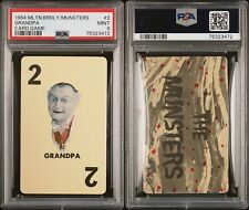 RARE VINTAGE 1964 MILTON BRADLEY MUNSTERS GRANDPA CARD GAME ROOKIE PSA 9 MINT picture