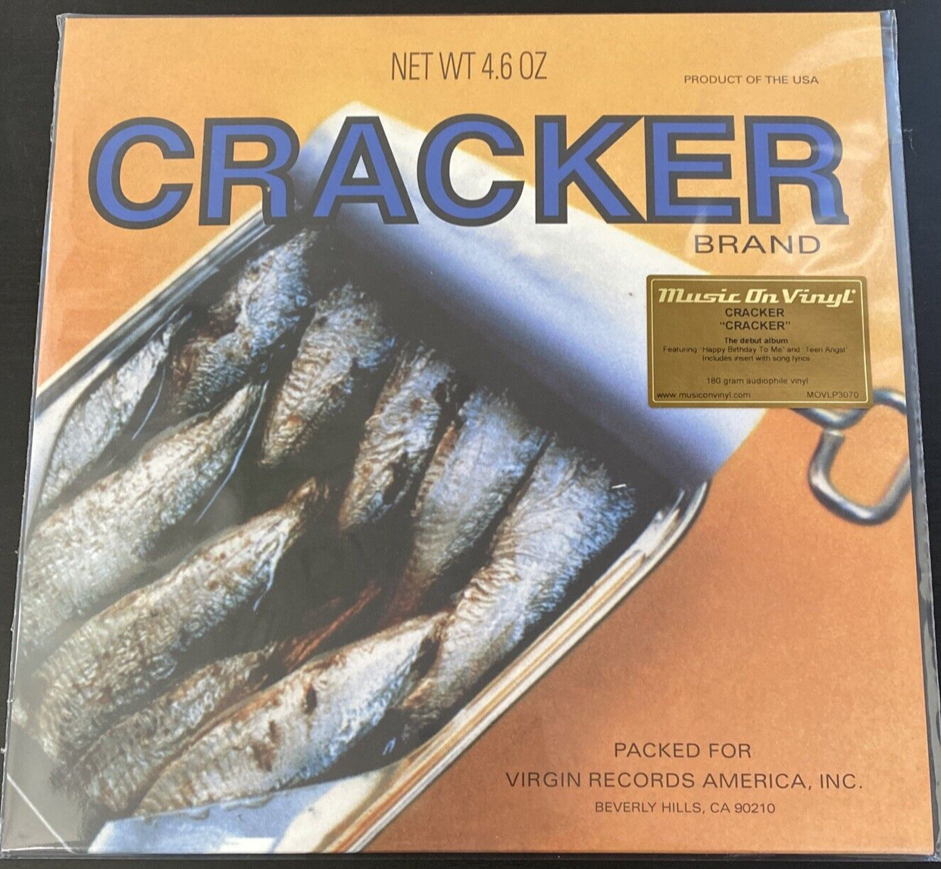 CRACKER SELF TITLED VINYL LP IMPORT 180 GRAM AUDIOPHILE  SEALED MINT