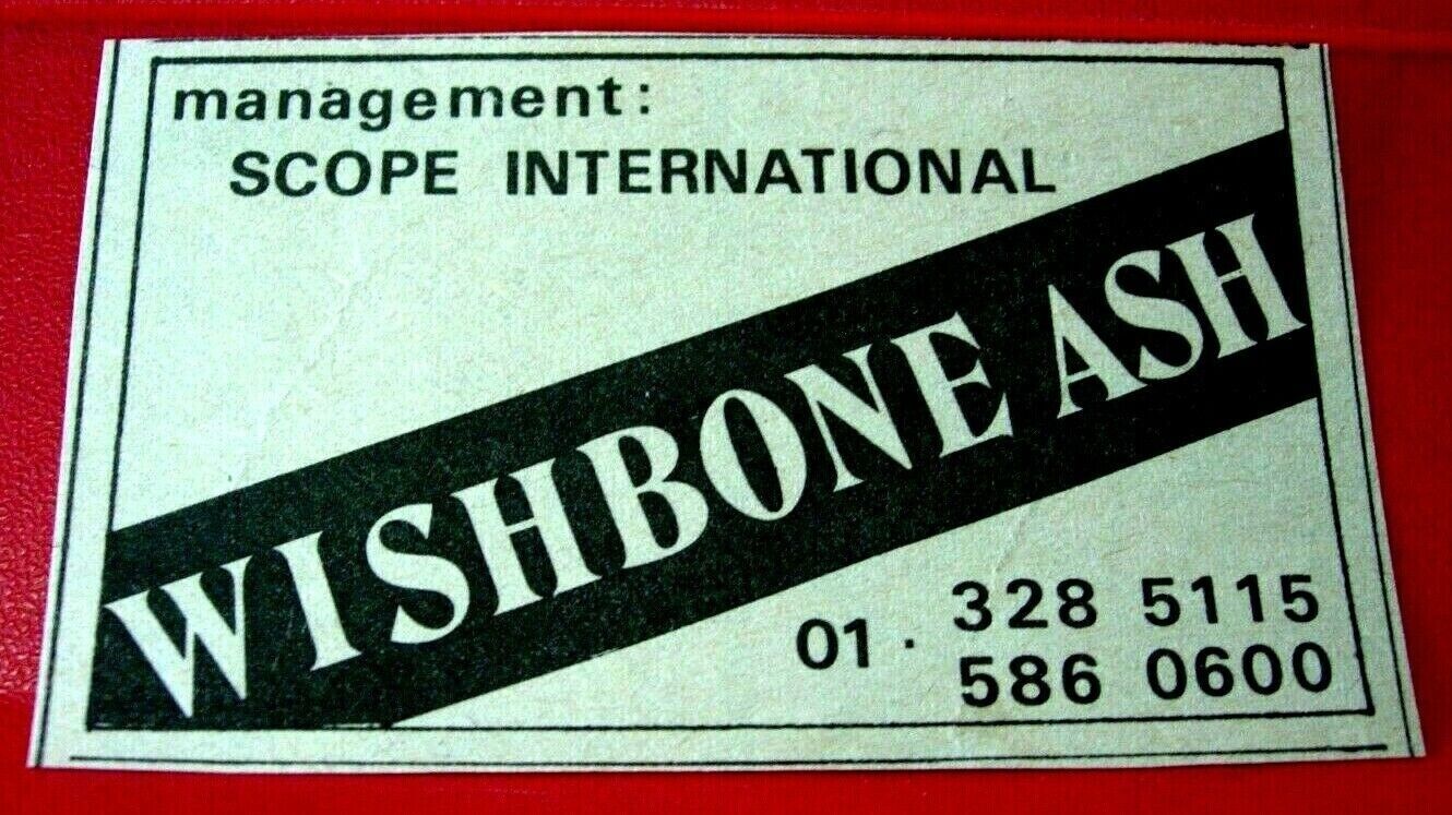 Wishbone Ash Gig Bookings Vintage ORIGINAL 1970 Press/Magazine ADVERT 3.5\
