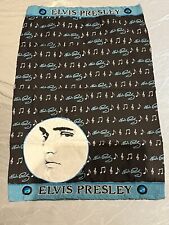 Vintage Elvis Presley Tea Towel Beautiful Design Music Notes Portrait Shot picture