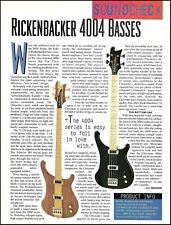 Rickenbacker 4004 Bass guitar series sound check review article print picture